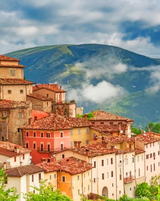 Umbria Italy Painting By Numbers Kits