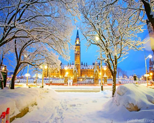 Snowy Ottawa Painting By Numbers Kits