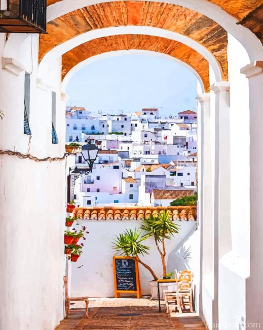 Spain Vejer De La Frontera Painting By Numbers Kits