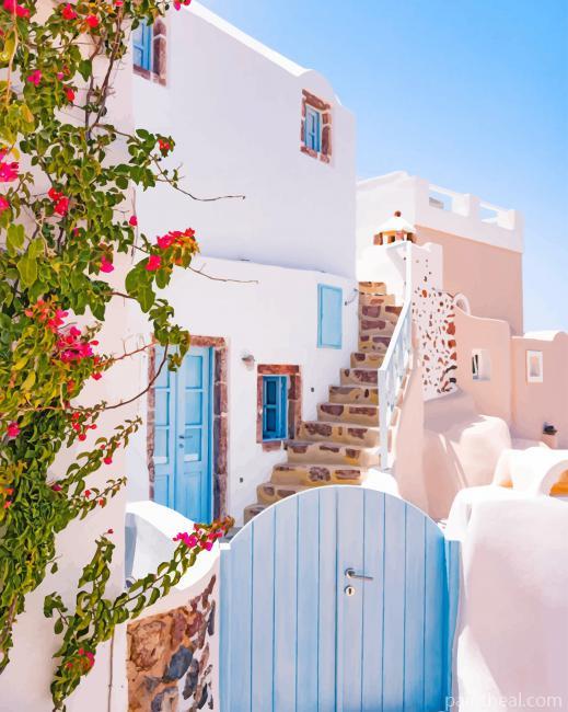 Greece Oia Painting By Numbers Kits
