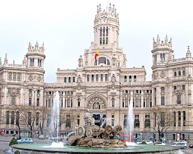 Fountain Of Cybele Spain Painting By Numbers Kits