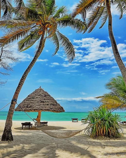 Zanzibar Pongwe Bali Painting By Numbers Kits