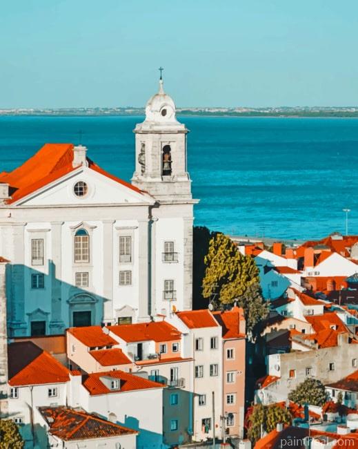 Alfama Lisbon Painting By Numbers Kits