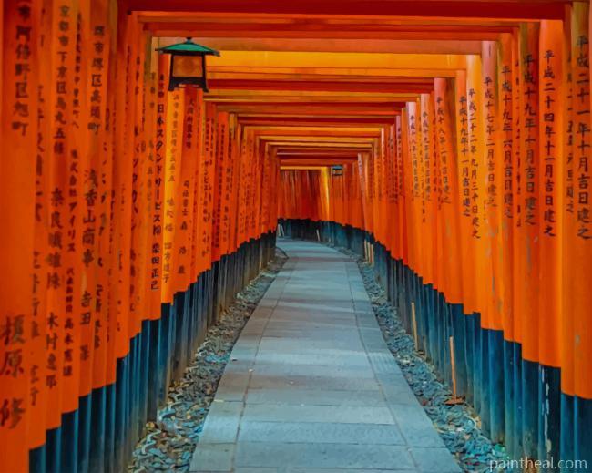Torii Gates Painting By Numbers Kits