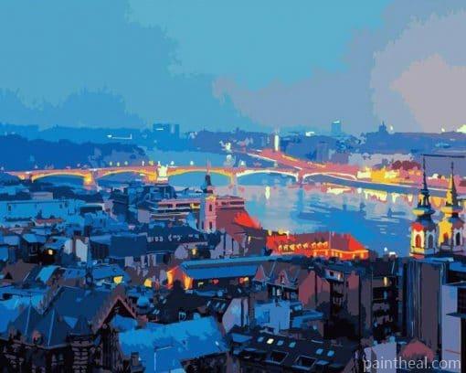 Budapest in Winter Painting By Numbers Kits