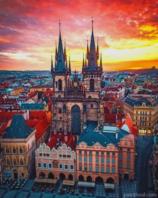 Church of Our Lady before Týn Painting By Numbers Kits