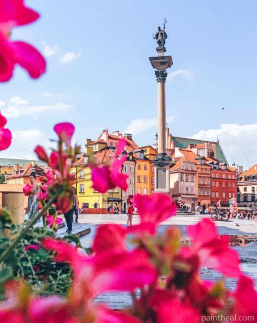 Poland Sigismund Column Painting By Numbers Kits