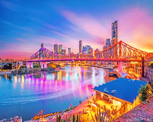 Brisbane City Painting By Numbers Kits