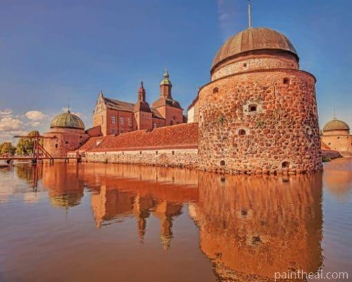 Vadstena Swedish Castle – 5D Diamond Painting Painting By Numbers Kits