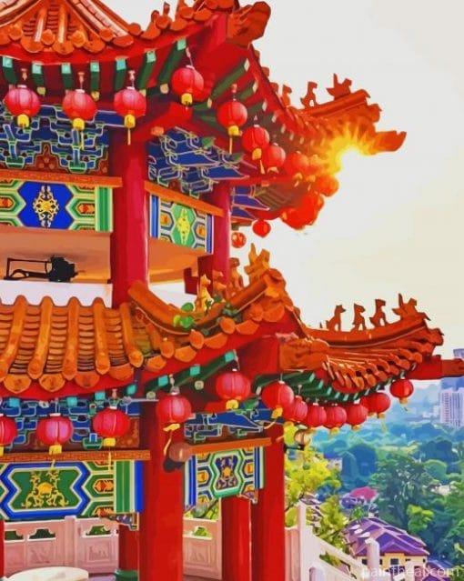 Thean Hou Temple Malaysia Painting By Numbers Kits