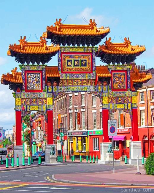 Liverpool China Town Painting By Numbers Kits