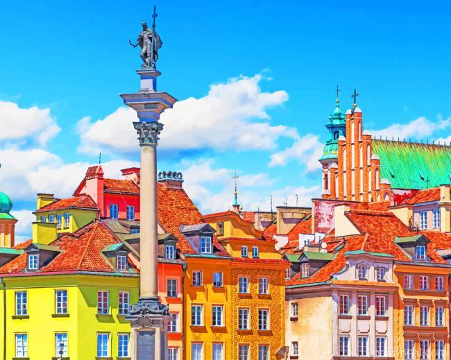 Warsaw Poland Painting By Numbers Kits