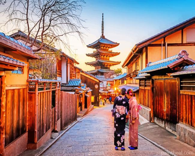 Kyoto Japan Painting By Numbers Kits
