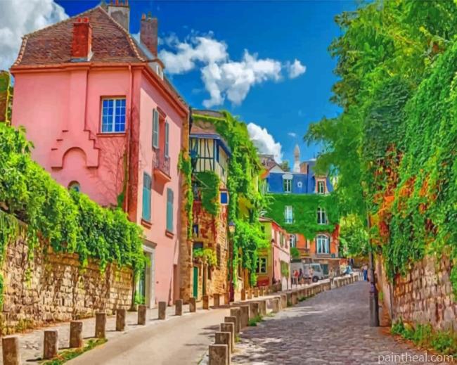 Aesthetic Montmartre Painting By Numbers Kits