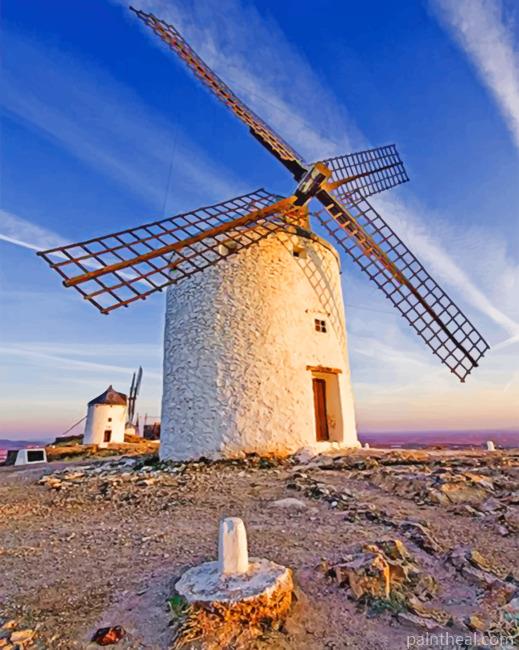 Campo De Criptana Painting By Numbers Kits