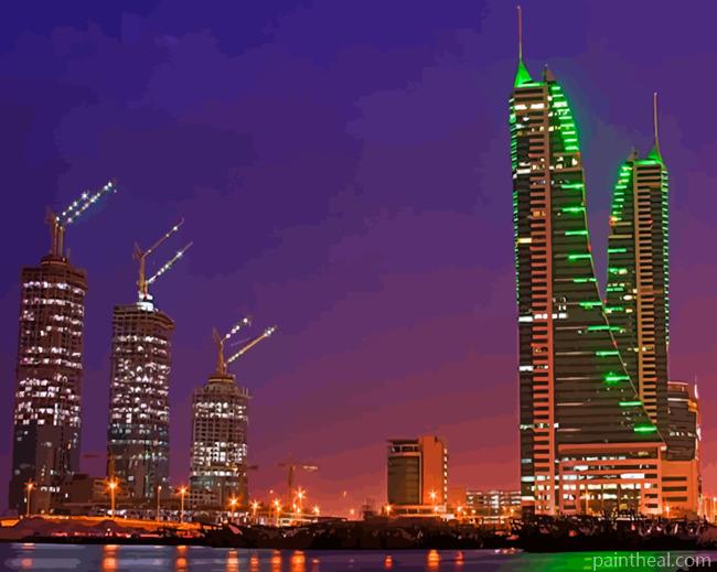 Bahrain Middle East Painting By Numbers Kits
