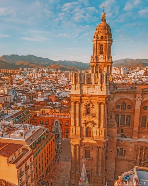Catedral De La Encarnación De Málaga Painting By Numbers Kits