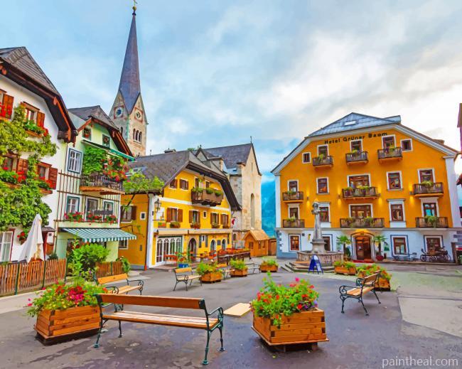 Hallstatt Square Painting By Numbers Kits