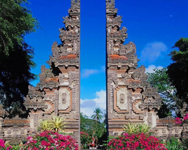 Bali Handara Gate Painting By Numbers Kits