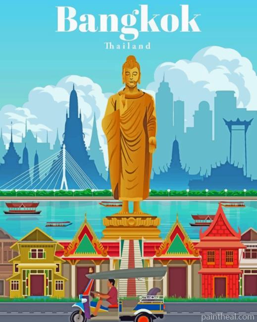 Bangkok Painting By Numbers Kits