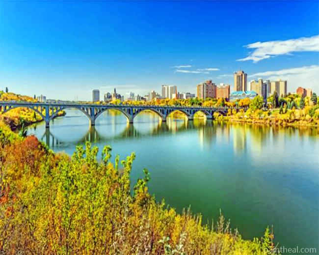 Saskatoon Landscape Painting By Numbers Kits