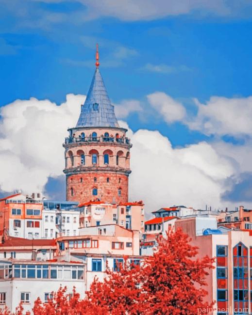 Galata Tower Painting By Numbers Kits