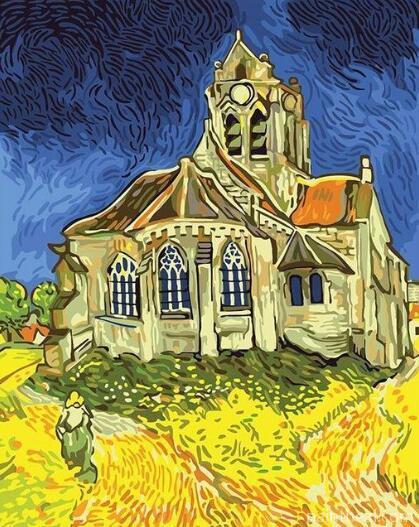 The Church At Auvers Vincent Van Gogh Painting By Numbers Kits