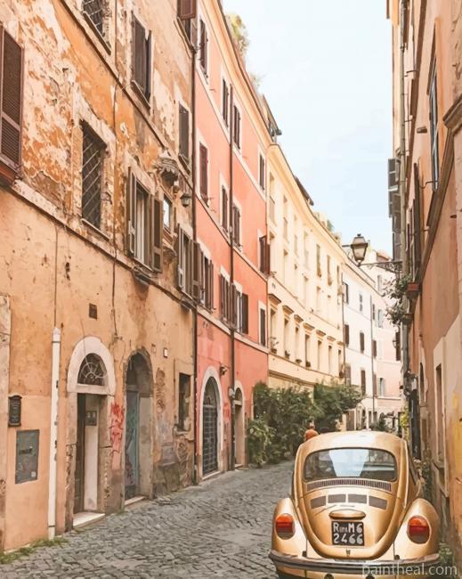 Rome Streets Painting By Numbers Kits