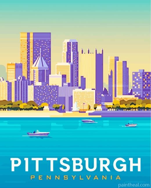 Pittsburgh Pennsylvania Painting By Numbers Kits