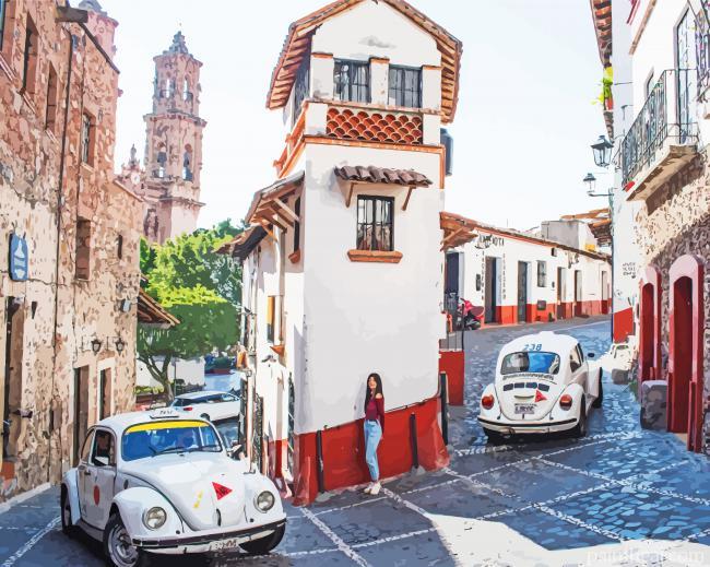 Aesthetic Taxco Mexico Painting By Numbers Kits