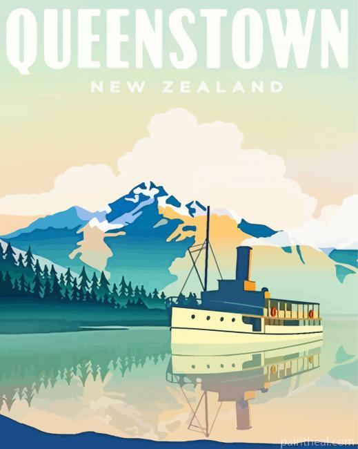 Queenstown NZ Painting By Numbers Kits