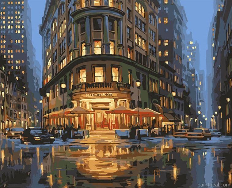 New York Delmonicos House Painting By Numbers Kits