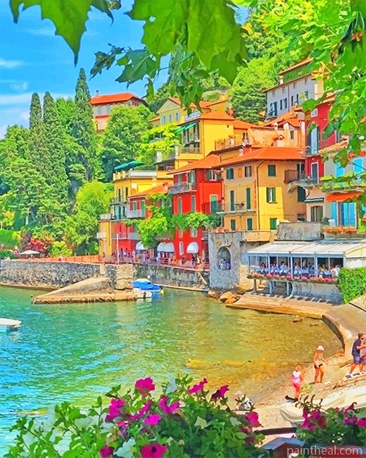 Varenna Italy Painting By Numbers Kits