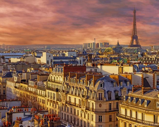 Paris City Painting By Numbers Kits