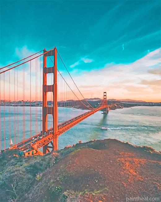 Golden Gate National Recreation Area Painting By Numbers Kits