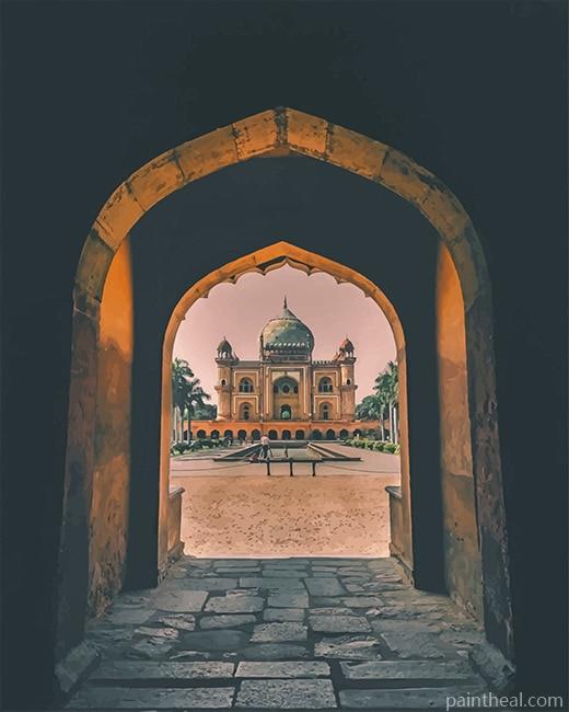 Safdarjung Tomb Delhi India Painting By Numbers Kits