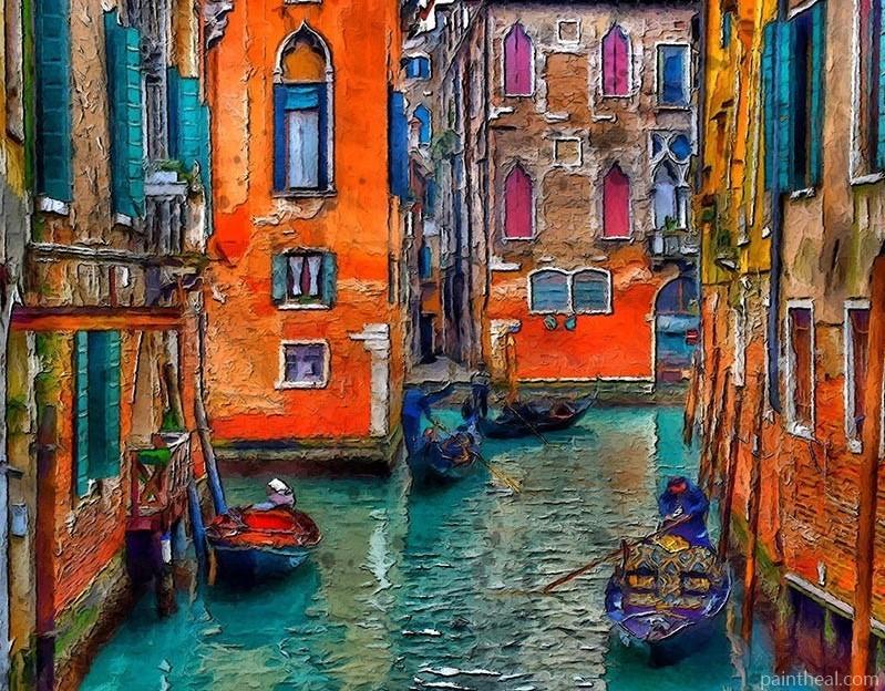 Venice Canal City Painting By Numbers Kits