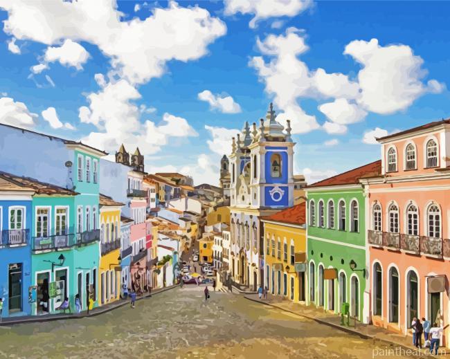 Brazil Bahia Painting By Numbers Kits