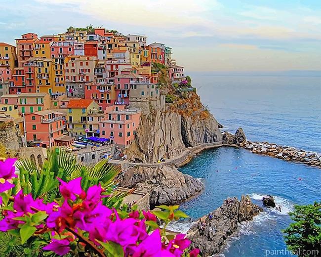 Monterosso Al Mare Italy Painting By Numbers Kits