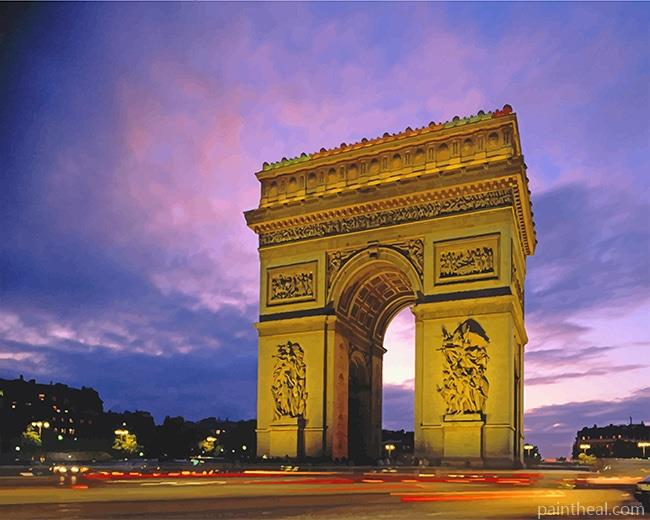 Arc De Triomphe Monument Painting By Numbers Kits