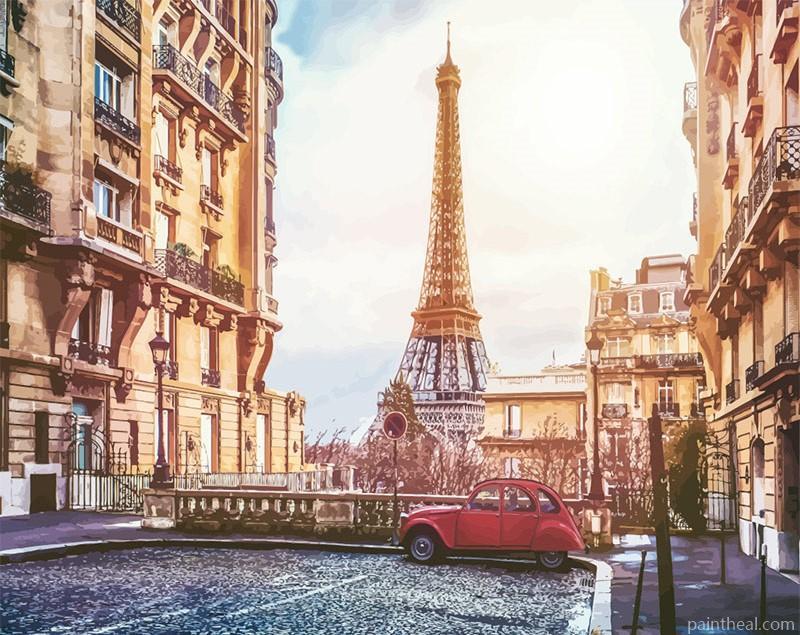 Eiffel Tower Paris City Painting By Numbers Kits