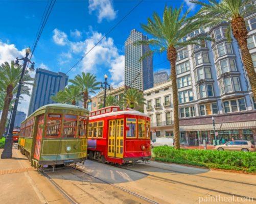 Trams In New Orleans Painting By Numbers Kits