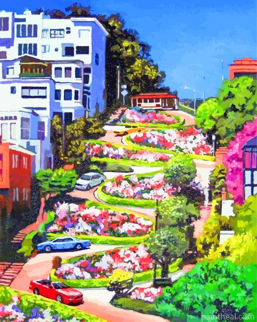 Lombard Street Painting By Numbers Kits