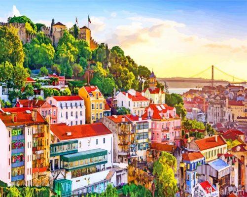 Lisbon Azores Painting By Numbers Kits