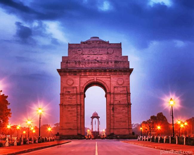India Gate Painting By Numbers Kits