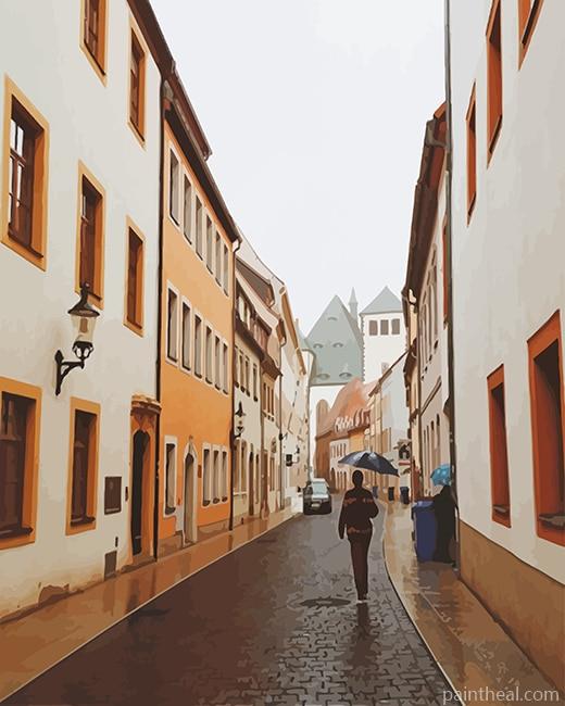 Freiberg Germany Street Painting By Numbers Kits