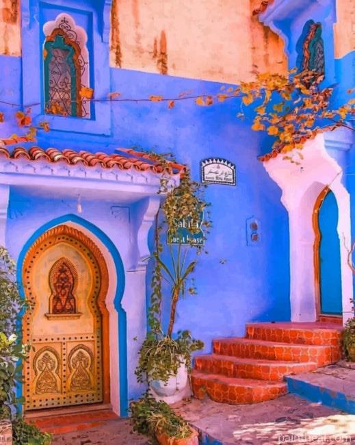 Chefchaouen Ras Elma Painting By Numbers Kits