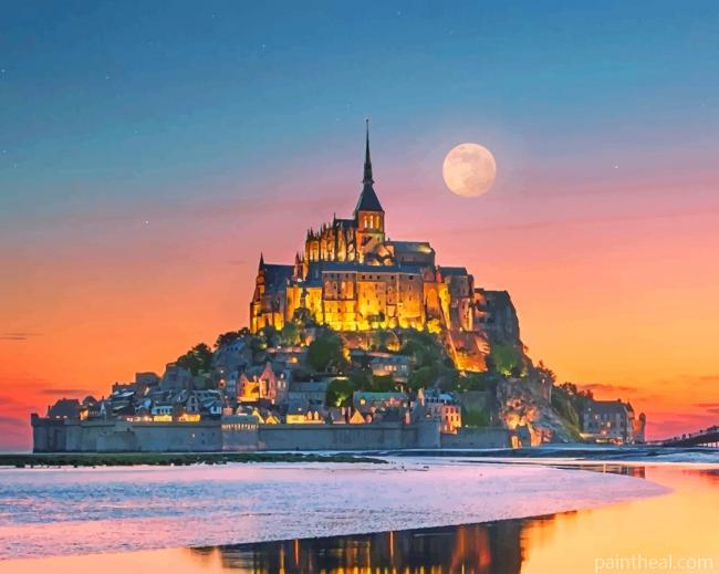 Saint Michel Castle France Painting By Numbers Kits