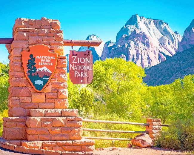 Zion National Park Painting By Numbers Kits