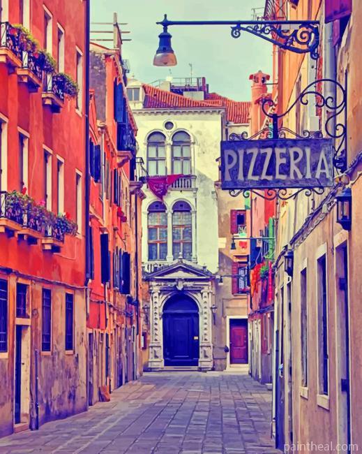 Italy Street -W Painting By Numbers Kits